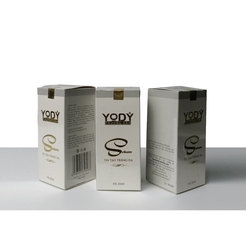 Serum tái tạo trắng da Yody White Phương Anh - Dưỡng da cấp ẩm mịn da