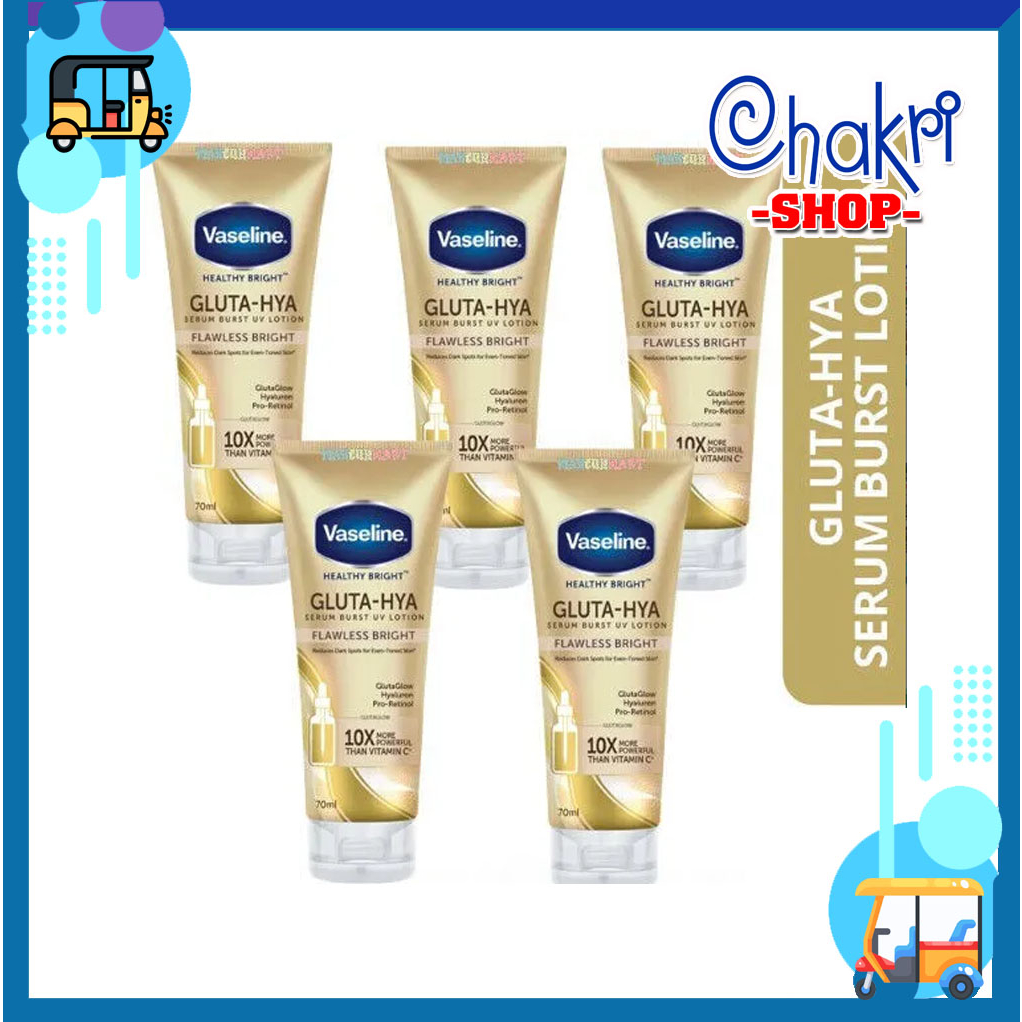 Sữa Dưỡng Thể Trắng Da Vaseline Healthy Bright Gluta HYA chai 70ml