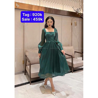 Váy Lép xanh sz M like new  []