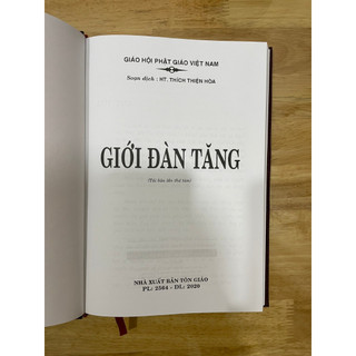 Sách - Giới Đàn Tăng ( Bìa da) - HT Thích Thiện Hòa