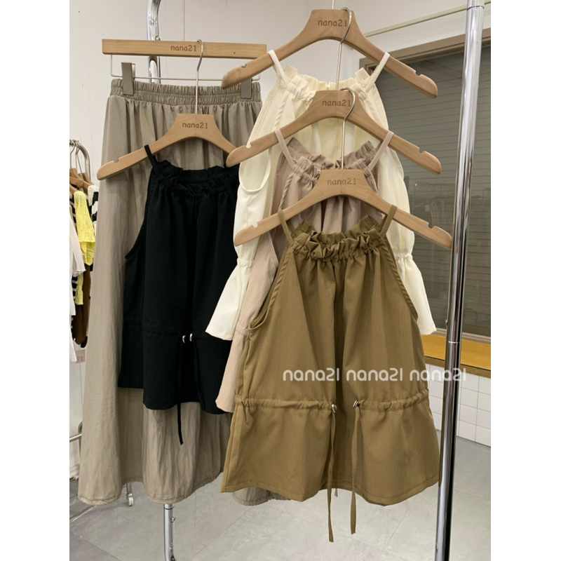 Áo yếm cổ bèo rút dây eo Nana21 Nanastore21