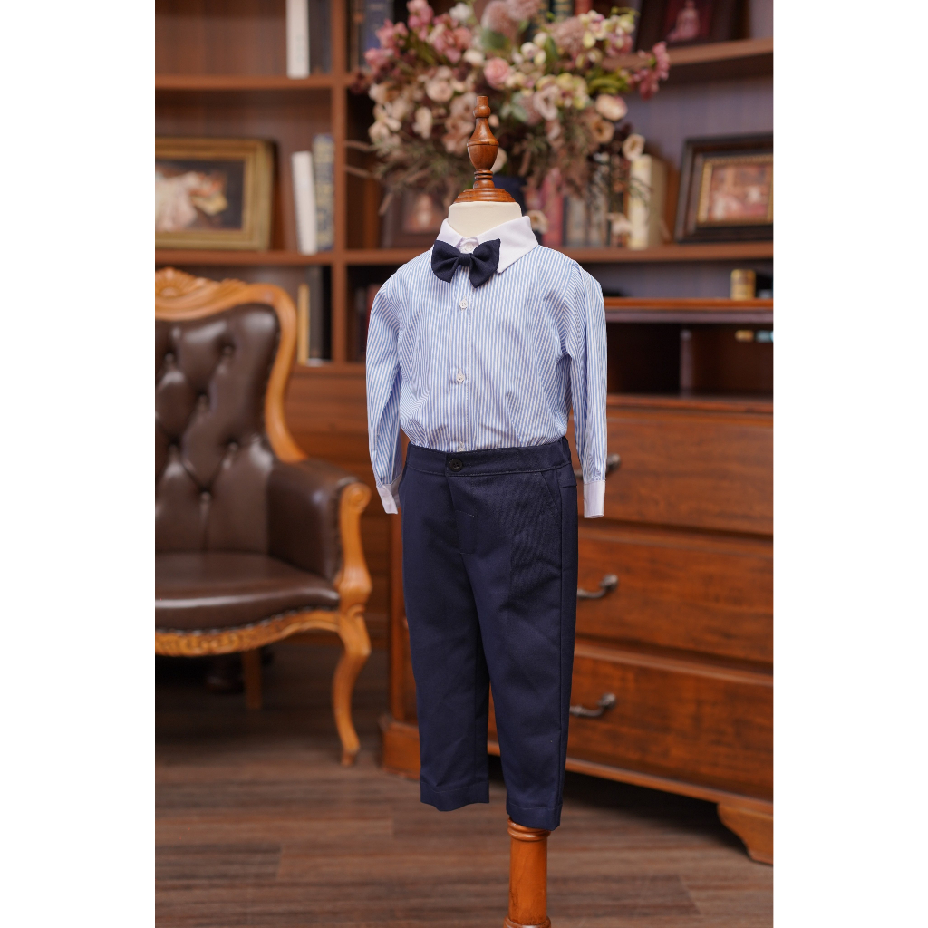 SƠ MI DÀI TAY PHONG CÁCH HÀN QUỐC CHO BÉ TRAI