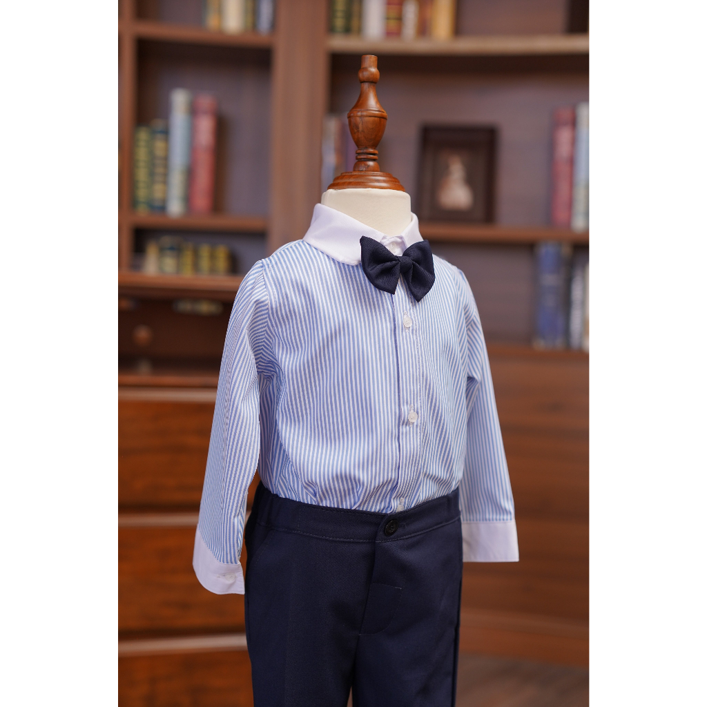 SƠ MI DÀI TAY PHONG CÁCH HÀN QUỐC CHO BÉ TRAI