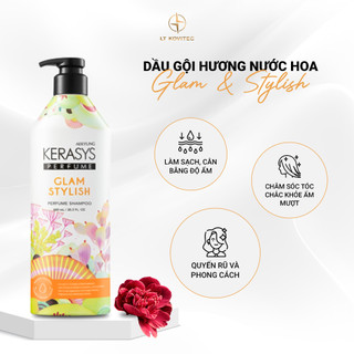 Dầu gội nước hoa Kerasys Glam&Stylish 600ML làm sạch dịu nhẹ, lưu hương dài lâu