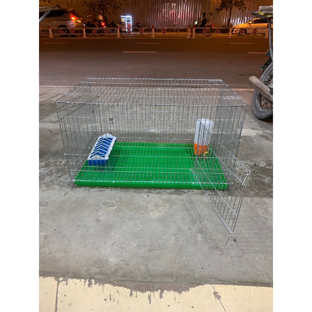 Chuồng 50x80 úm gà con nan khít 2cm kẽm 2li2 full (CHƯA BAO GỒM KHAY VÀ PHỤ KIỆN)