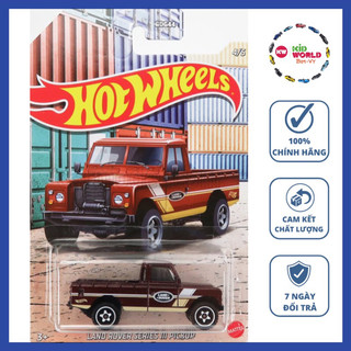 Xe mô hình Hot Wheels Bán tải Pickup Truck Series 2021 Land Rover Series III GRP26.