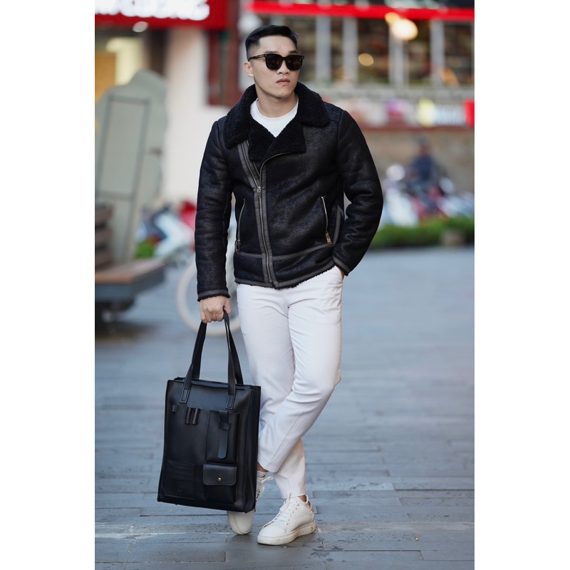 Túi da KHÔISTORE | Dividers_Túi tote balo đeo chéo đa năng_Túi thiết kế_Hàng thủ công_Túi laptop