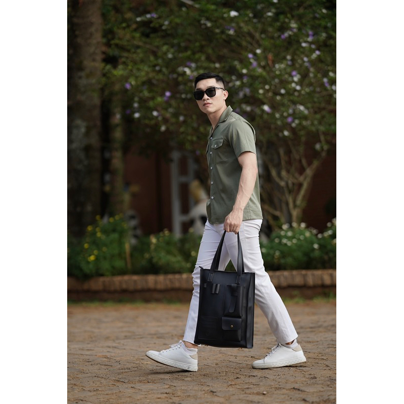 Túi da KHÔISTORE | Dividers_Túi tote balo đeo chéo đa năng_Túi thiết kế_Hàng thủ công_Túi laptop