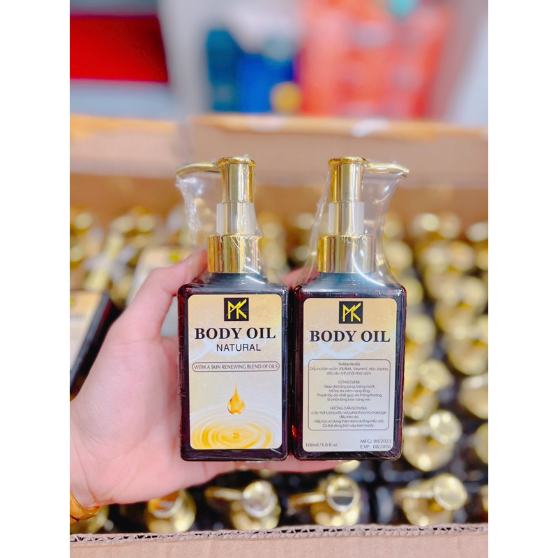 Dầu dưỡng body oil 4% BHA Dưỡng ẩm căng bóng da chai 120ml