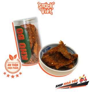 Khô Bò Miếng Snackviet - Hũ 250g đồ ăn vặt Sài Gòn cực ngon, cực rẻ 😱