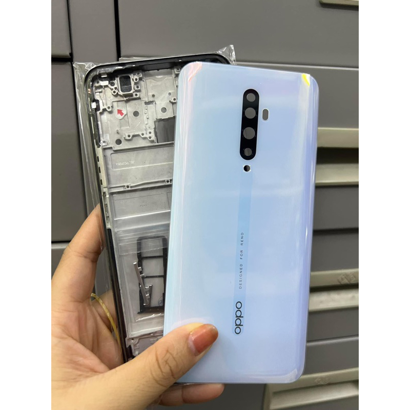 Vỏ oppo reno 2F trắng,xanh lá,xanh đen
