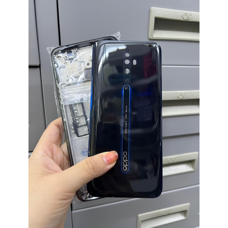 Vỏ oppo reno 2F trắng,xanh lá,xanh đen