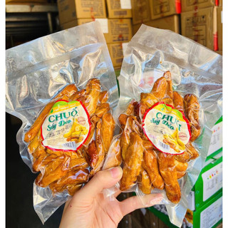 Chuối sấy dẻo không đường hũ/túi 450GR - Đặc sản miền Tây