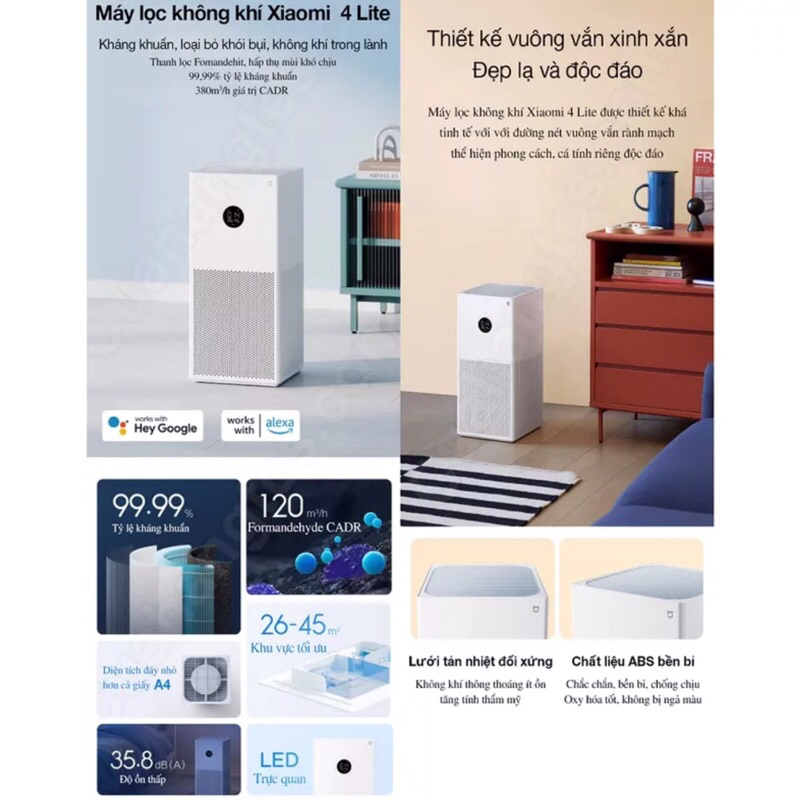 Máy Lọc Không Khí Xiaomi Smart Air Purifier 4 Lite