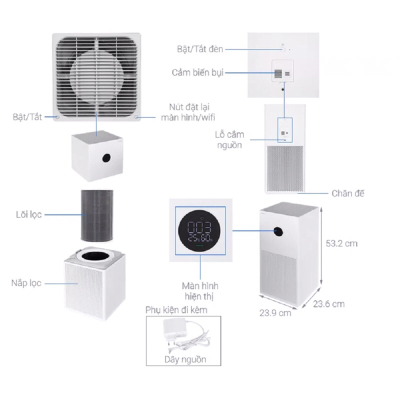 Máy Lọc Không Khí Xiaomi Smart Air Purifier 4 Lite