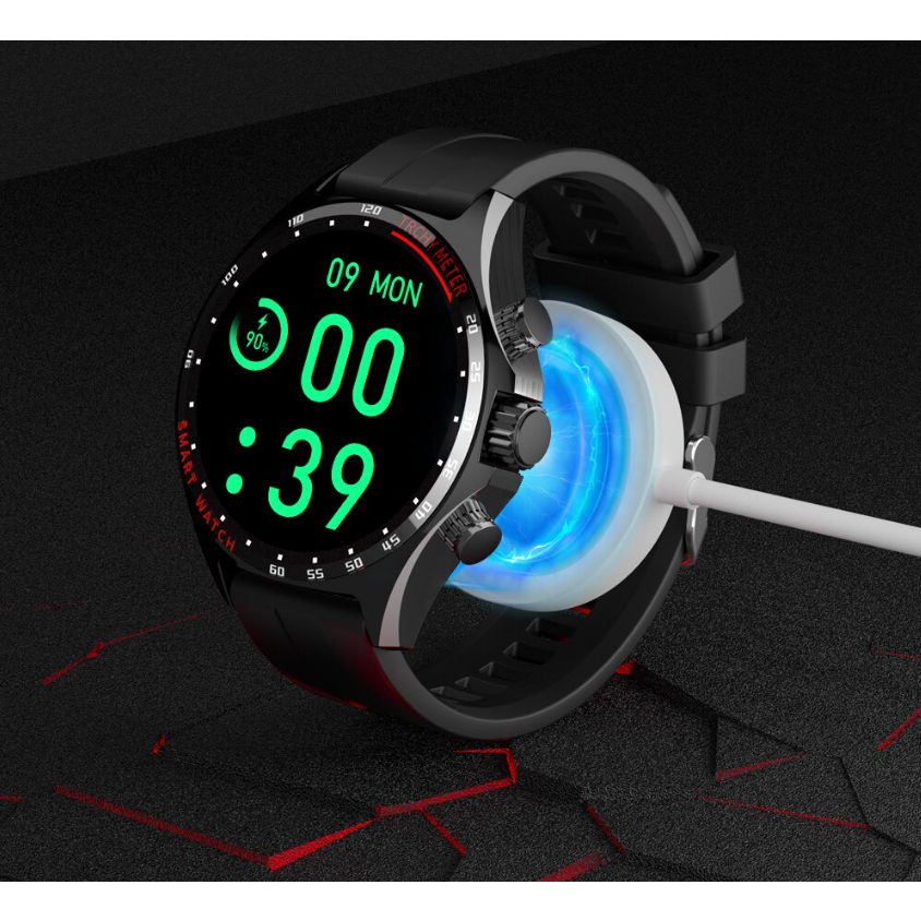 Đồng hồ thông minh, smartwatch Sk27, kháng nước ip68, la bàn số, kiểu dáng thể thao, bluetooth 5.0, kết nối app