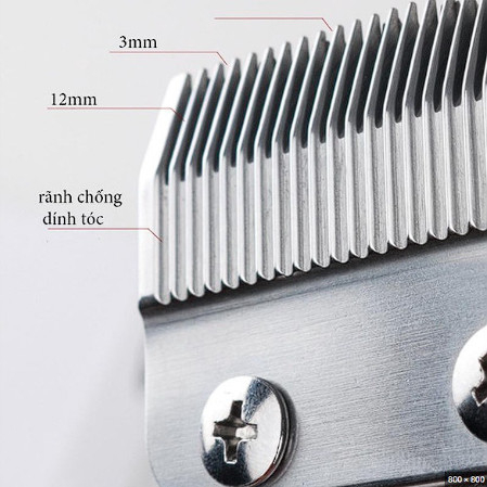 Tông Đơ Cắt Tóc Kemei KM 1998 Cao Cấp - Pin Lithium 2000mAh - Hàng Chính Hãng Chuẩn Salon - Bảo Hành 12 Tháng