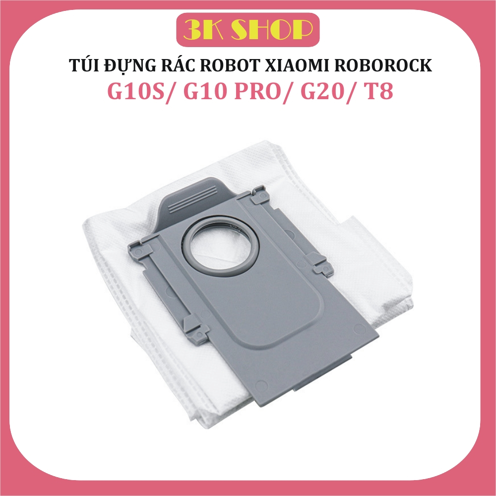 Túi đựng rác Robot hút bụi Xiaomi Roborock G20, G10 S, G10 Pro, T8 Túi đựng Bụi cho thùng rác tự độn