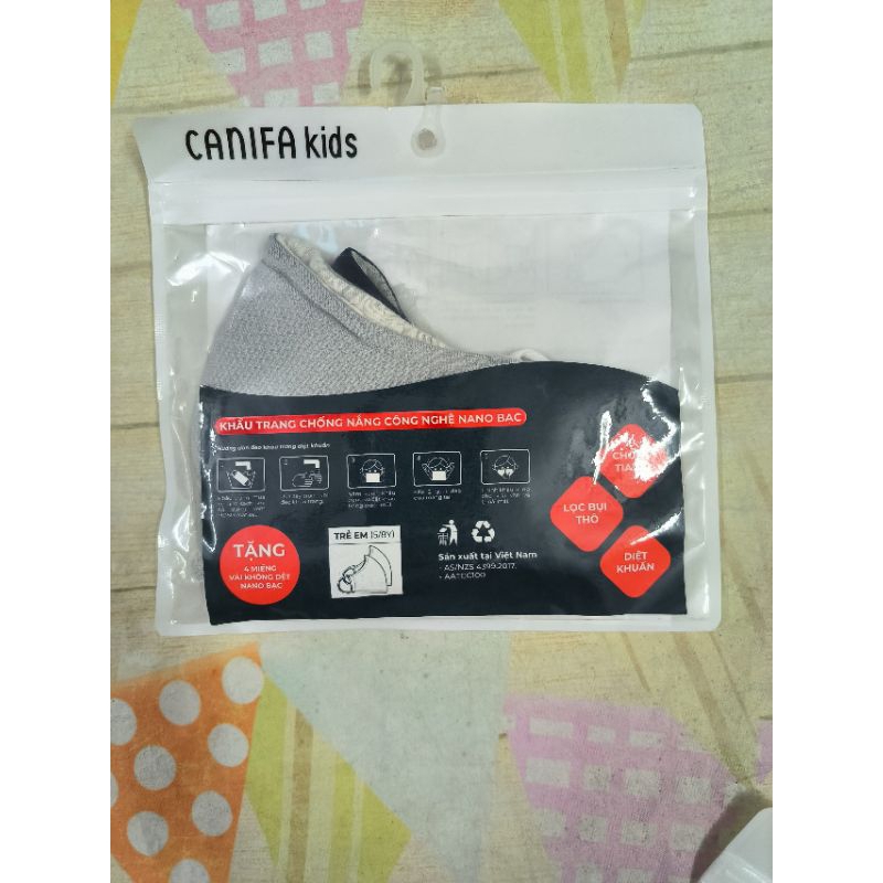 Pack 2 khâủ trang unisex trẻ em Canifa