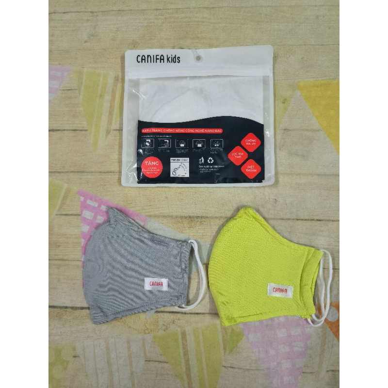 Pack 2 khâủ trang unisex trẻ em Canifa