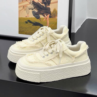 Giày thể thao nữ đế độn cao S166 , giày sneaker nữ độn đế bản mới