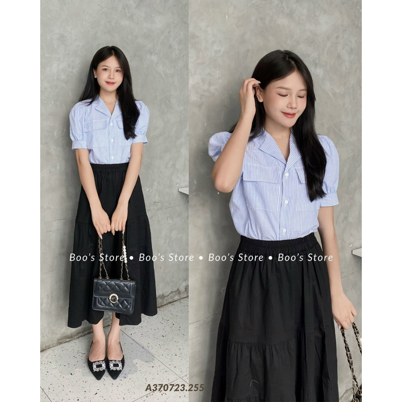ÁO SOMI SỌC NỔI