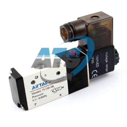 Van điện từ khí nén 3/2 3V210-08-NC AirTac Hàng chuẩn Ren 13mm 4.2 5