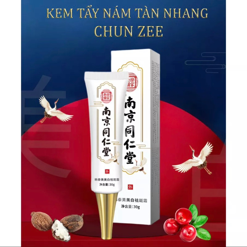Kem tẩy nám tàn nhang Chun Zee - Truy tìm gốc nám, đẩy lùi tàn nhang, giảm thâm sạm hiệu quả, phục hồi làm trắng da