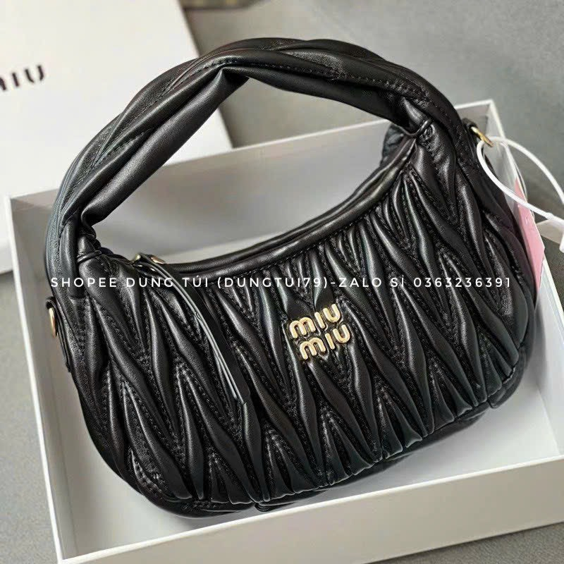 Túi xách nữ, túi kẹp nách Miu Miu fullbox size 22