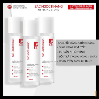 Bộ 3 chai nước hoa hồng sắc ngọc khang 145ml / chai