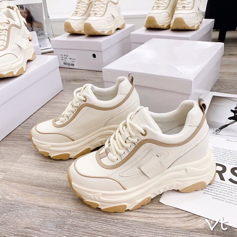 Giày thể thao sneaker độn đế 8cm siêu hách dáng,hàng quảng châu cao cấp bao êm bao mềm