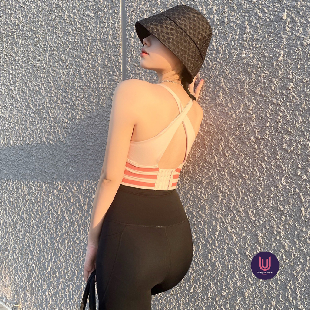 Áo tập bra gym yoga thể thao nữ Lollipop nâng vòng 1 hai màu Today U Wear