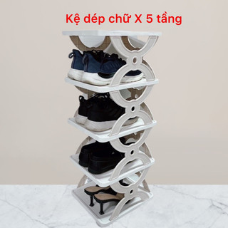 Kệ Để Giày Dép 5 Tầng Chữ X Nhựa Việt Nhật Mẫu Mới Kệ Dép Nhựa Xếp Tầng Cao Cấp 