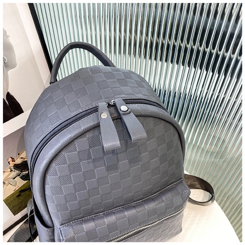 MASON BACKPACK XÁM - Balo DA PU CAO CẤP đi học , đi làm