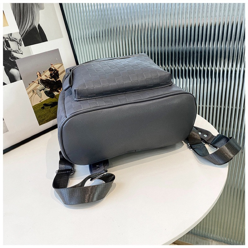MASON BACKPACK XÁM - Balo DA PU CAO CẤP đi học , đi làm