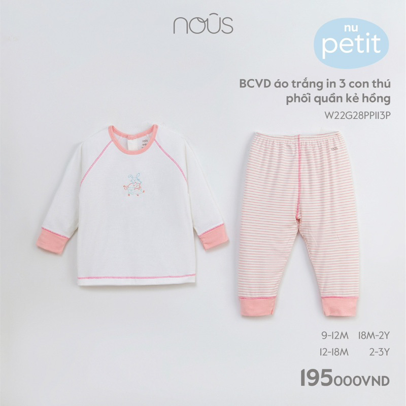 Bộ Dài tay mùa thu cho bé- BST Nous mới 2023