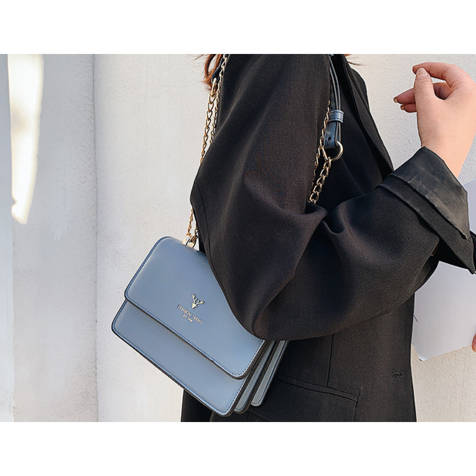 Túi xách nữ đẹp đeo chéo vai thời trang trẻ trung công sở dáng vuông nhiều ngăn