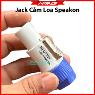 Jack Loa Neutrick Speakon Màu Trắng, giá 1 chiếc. đầu cắm loa sân khấu neutrik kết nối tín hiệu ra loa. SPK