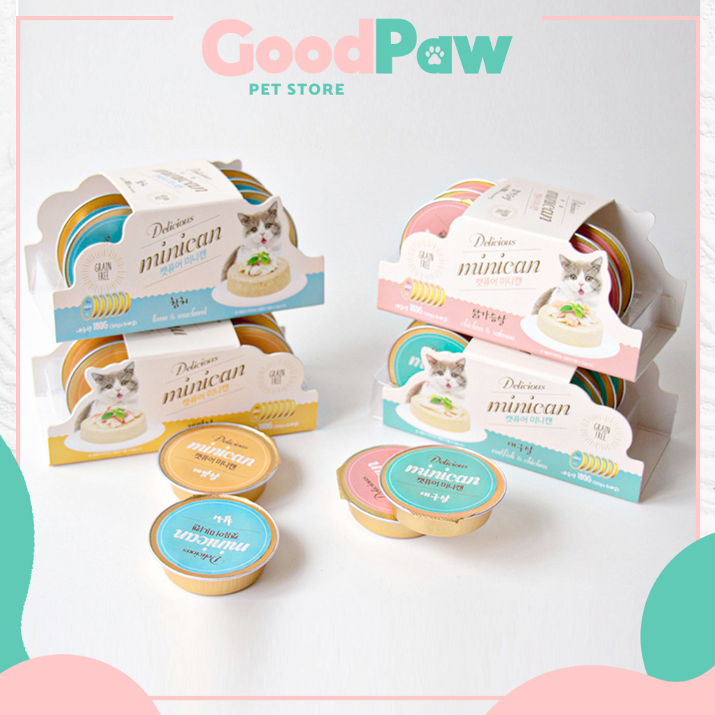 Pate Mèo Minican Cao Cấp Không Tinh Bột Nhập Khẩu Hàn Quốc Dinh Dưỡng Tăng Cường Thức Ăn Cho Mèo Hộp 30g