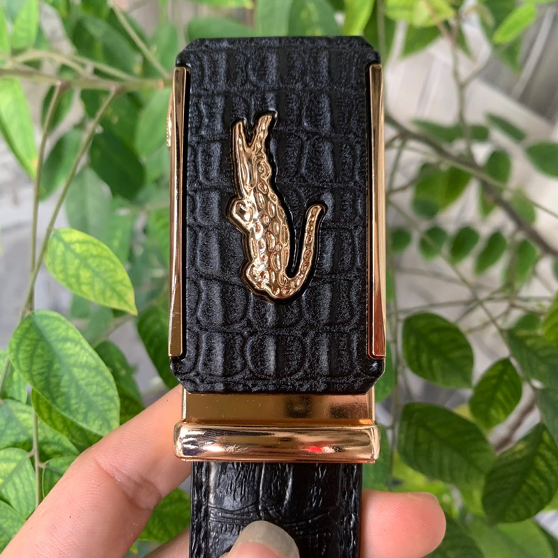 Thắt Lưng Nam Dây Nịt Nam Họa Tiết Cá Sấu Khóa Tự Động