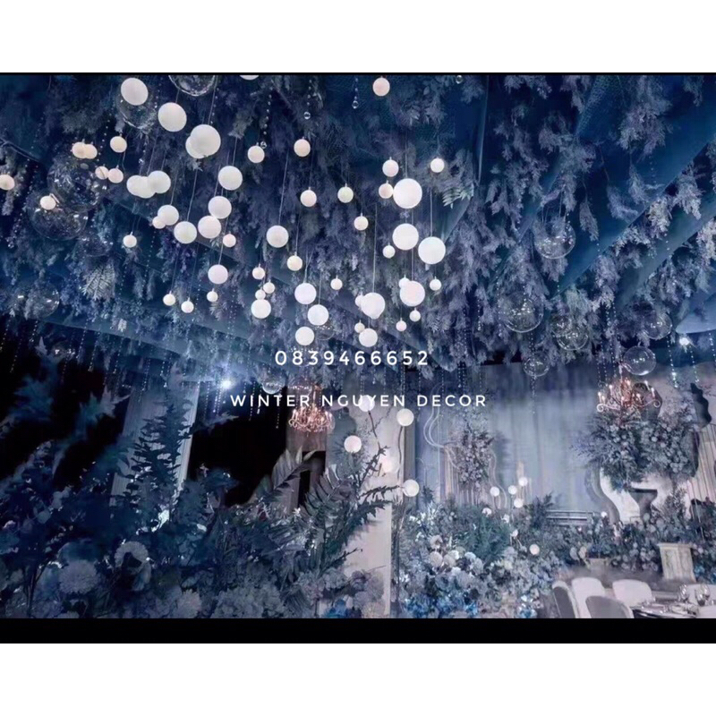 Đèn trang trí 5 bống tóc rối dây thả dài 1 mét