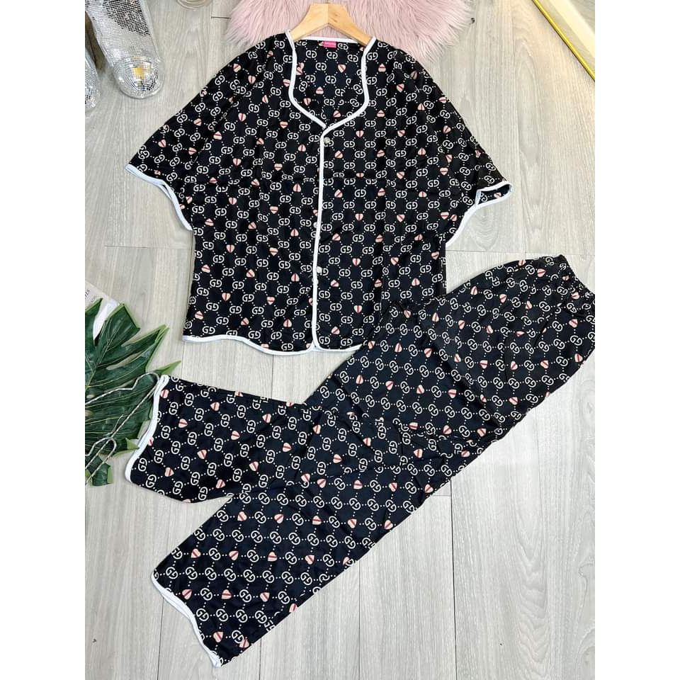 Đồ bộ nữ pijama tay cánh dơi  vải lụa mỏng, mịn, mát