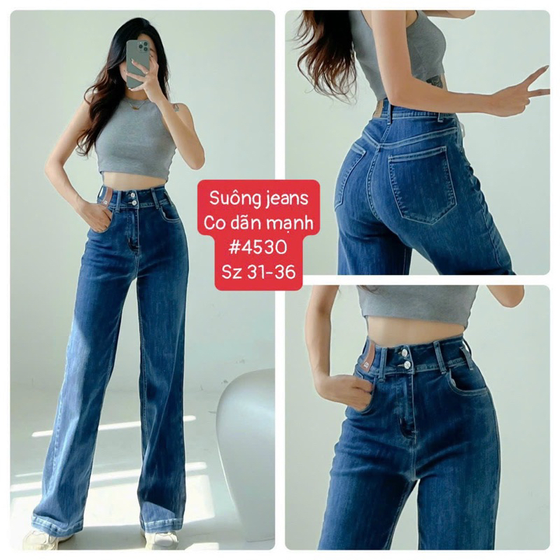 QUẦN JEAN ỐNG XUÔNG CO GIÃN BIGSIZE 55_90kg