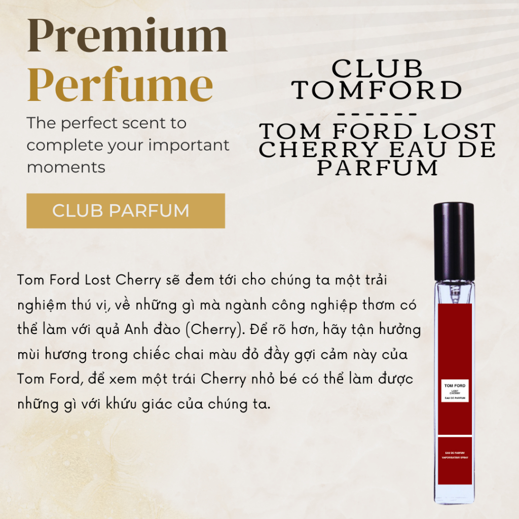 Nước hoa Cao Cấp Unisex Tom Ford Lost Cherry Eau de Parfum