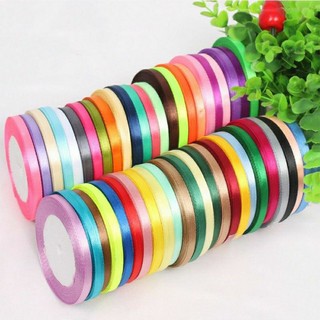 Cuộn duy băng lụa bản 1cm dài 22mbó hoa làm nơ làm đồ hoandmade
