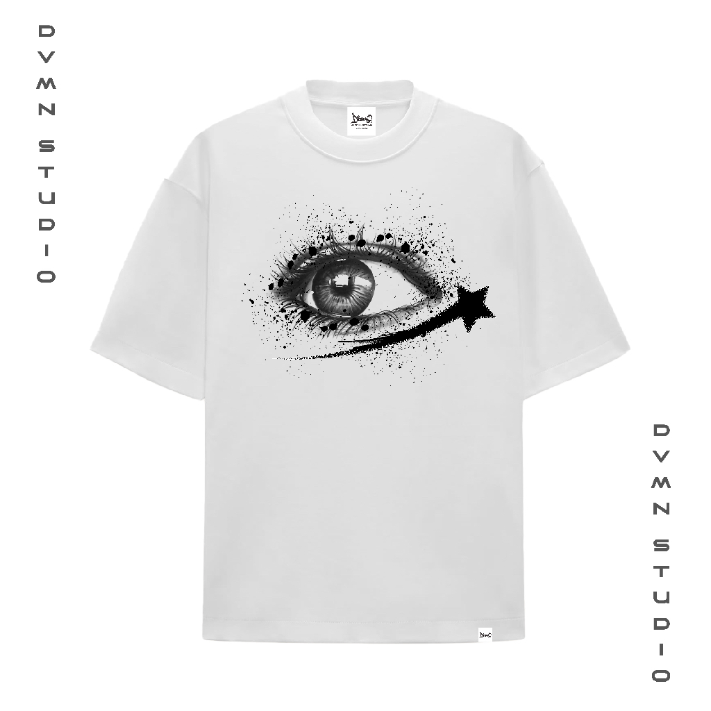 DVMN/LOOK AT MY EYES SS1/WHITE TEE