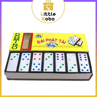 Bộ cờ domino nhựa tốt giá rẻ boardgame đồ chơi trẻ em giải trí tuệ - little kobo