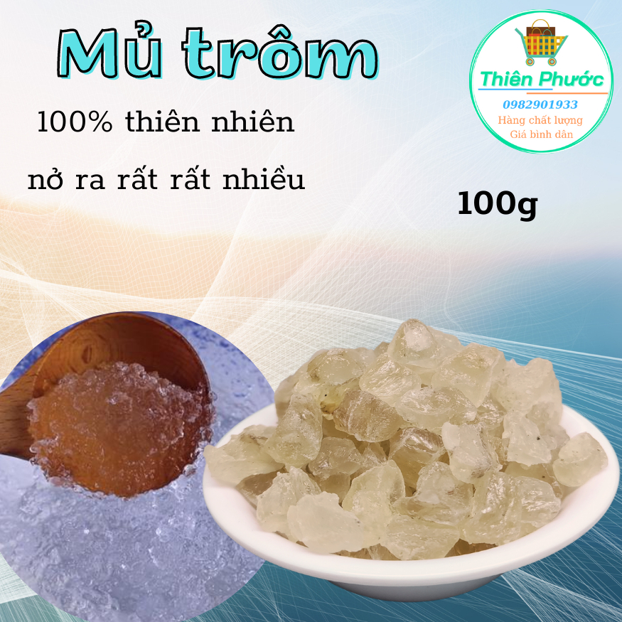 Mủ trôm nấu nước uống thanh mát cơ thể 100g