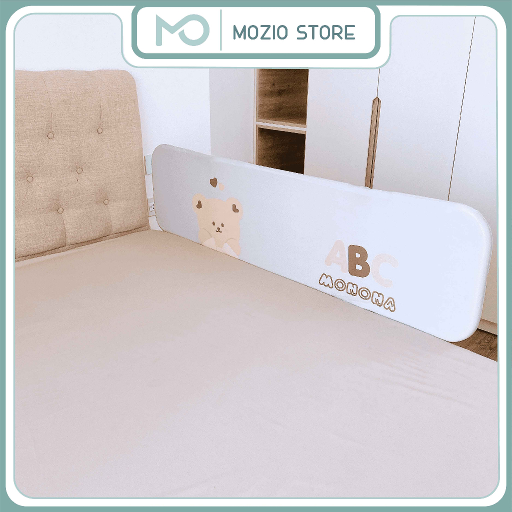 Thanh chắn giường Monona gấp gọn và nâng hạ cao thấp không cần lắp ráp bảo vệ an toàn tặng kèm túi đựng mới nhất 2024