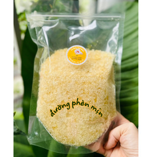 Đường phèn quảng ngãi hạt mịn đường phèn vàng mật mía nguyên chất nhà làm không tẩy 500g